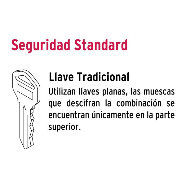 23506 - Cerradura para mueble, modelo 21, cromo, HERMEX BASIC