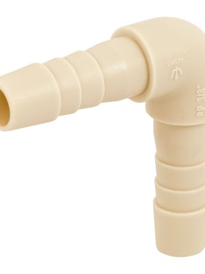 48561 - Codo 90° inserción de 3/8' de polipropileno, Foset