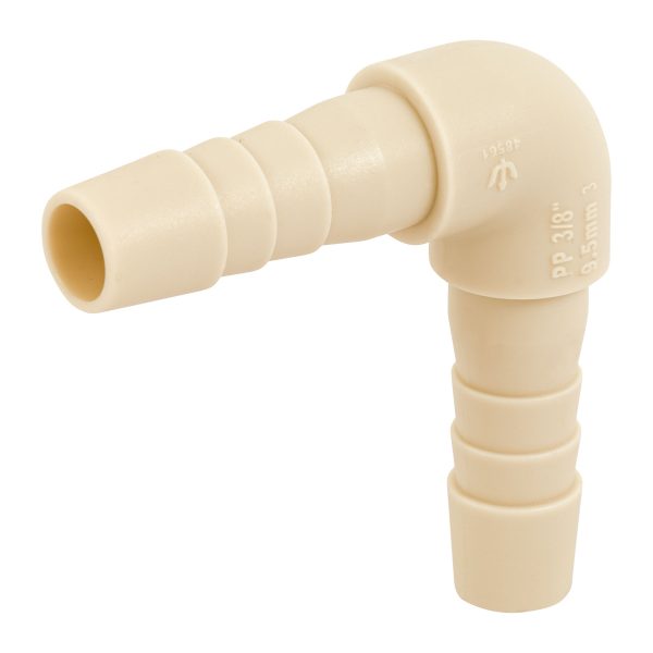 48561 - Codo 90° inserción de 3/8' de polipropileno, Foset