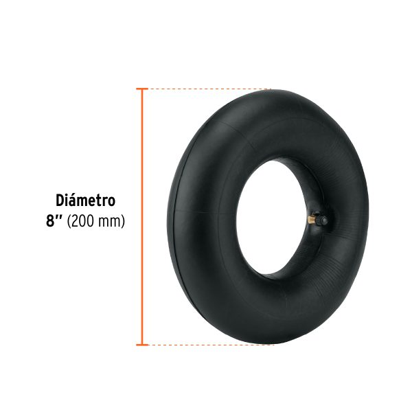 45905 - Cámara para rueda neumática de 8', Truper