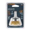 11571 - Carda de copa 1-3/4' alambre grueso para taladro, Truper