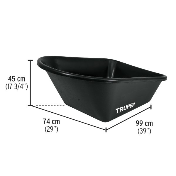 10599 - Concha plástica para carretilla CAT-60PL / TP-6, Truper