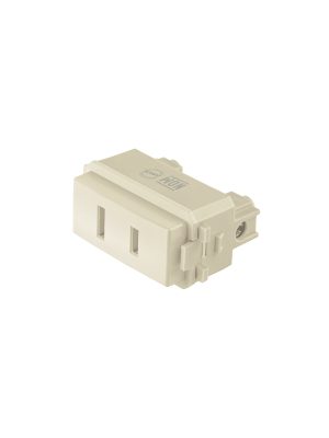CO-I.jpg 48111 - Contacto sencillo, 2 polos sin tierra, línea Italiana,marfil