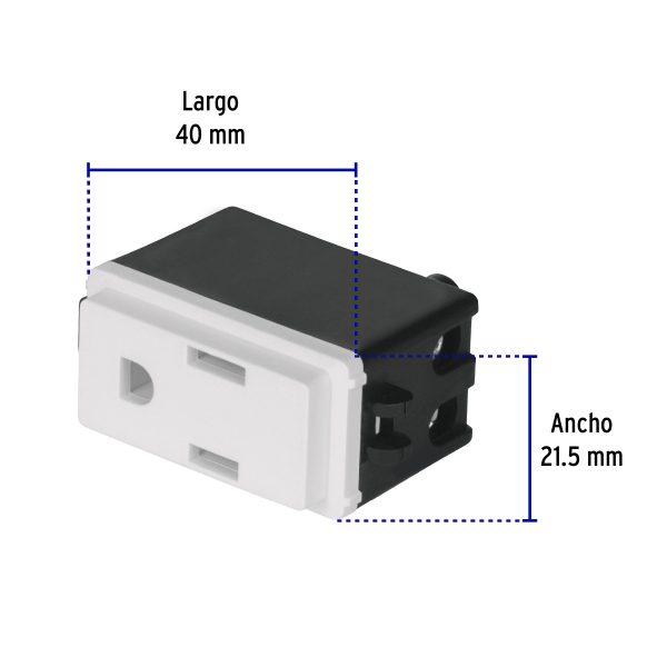 27107 - Contacto 2 polos + tierra, Volteck Basic