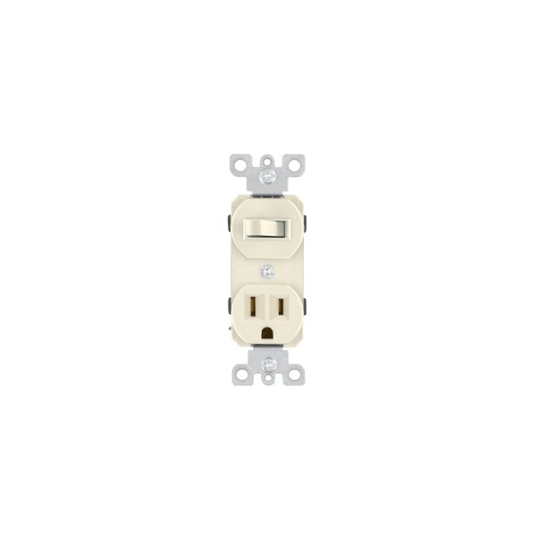 46001 - Interruptor de palanca con contacto, Standard, marfil