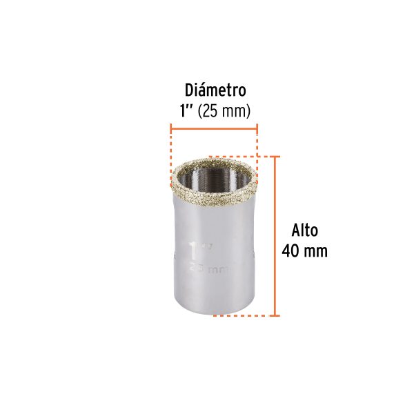 17126 - Brocasierra diamante 1' borde continuo, Truper