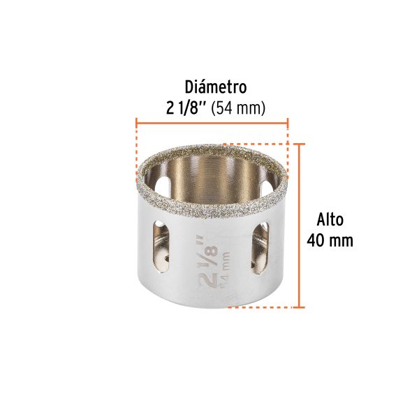 17133 - Brocasierra diamante 2-1/8' borde continuo, Truper