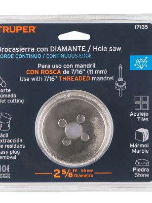 COAZ-2-5-8E1.jpg 17135 - Brocasierra diamante 2-5/8' borde continuo, Truper