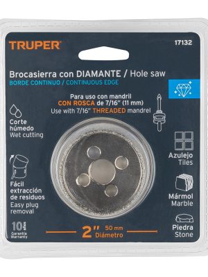17132 - Brocasierra diamante 2' borde continuo, Truper