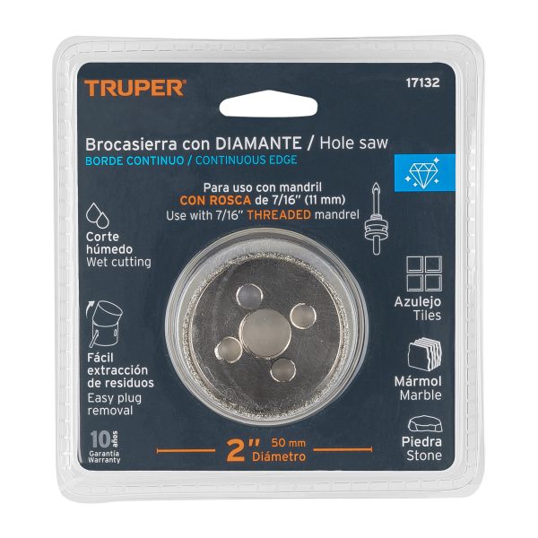 17132 - Brocasierra diamante 2' borde continuo, Truper