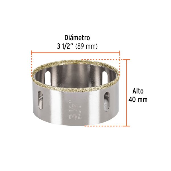 17138 - Brocasierra diamante 3-1/2' borde continuo, Truper