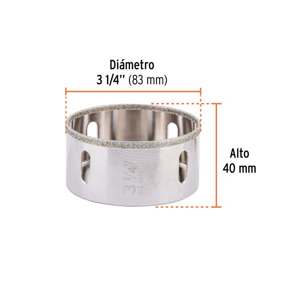 17137 - Brocasierra diamante 3-1/4' borde continuo, Truper