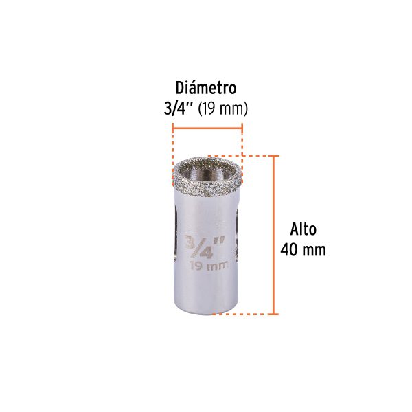 17124 - Brocasierra diamante 3/4' borde continuo, Truper