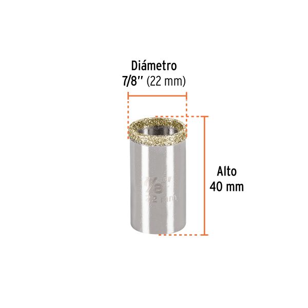 17125 - Brocasierra diamante 7/8' borde continuo, Truper