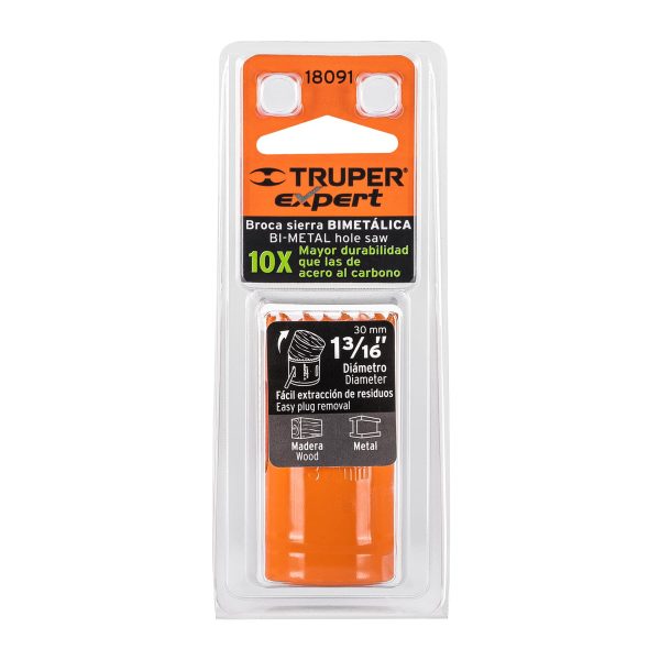 18091 - Brocasierra bimetálica 1-3/16', Truper Expert
