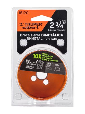 18120 - Brocasierra bimetálica 2-3/4', Truper Expert