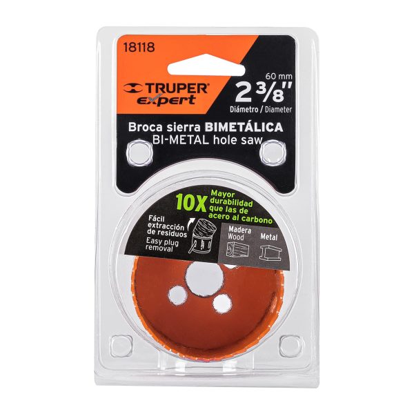 18118 - Brocasierra bimetálica 2-3/8', Truper Expert