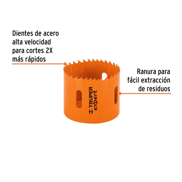 18118 - Brocasierra bimetálica 2-3/8', Truper Expert