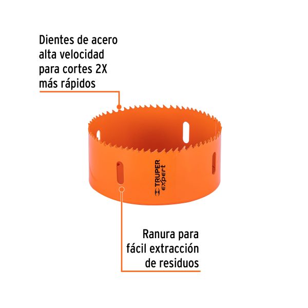 14729 - Brocasierra bimetálica 4-1/2', Truper Expert