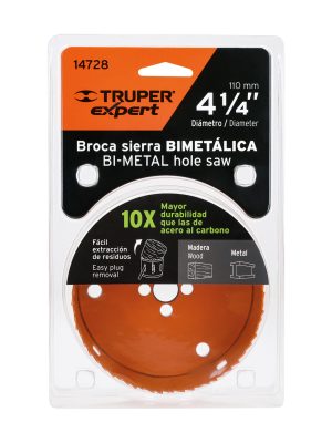 14728 - Brocasierra bimetálica 4-1/4', Truper Expert