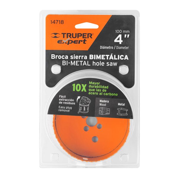 14718 - Brocasierra bimetálica 4', Truper Expert