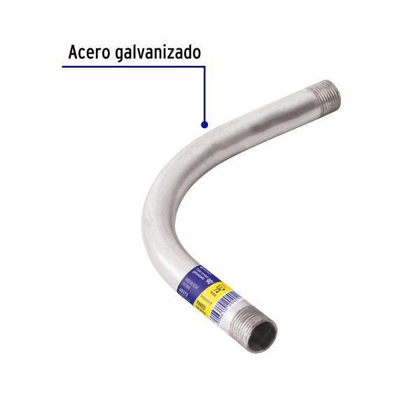 49372 - Codo Conduit 90° 1/2' pared gruesa (1.8 mm), et. amarilla