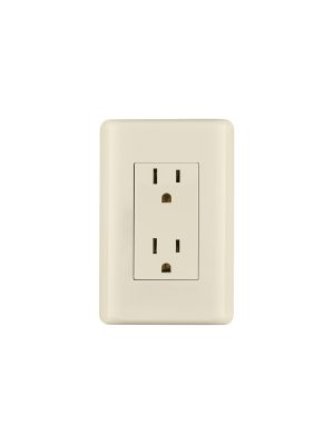 26637 - Contacto dúplex aterrizado, marfil, Volteck Basic