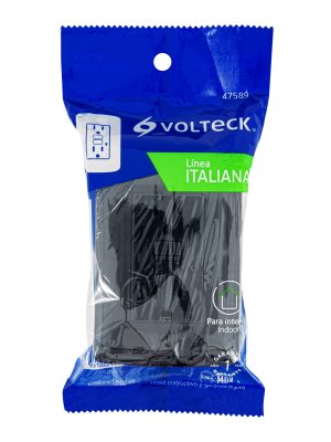 CODO-GFCINE1.jpg 47589 - Contacto dúplex falla a tierra GFCI, negro, línea Italiana