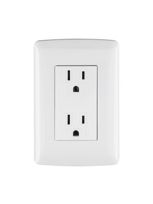 CODO-IB.jpg 48130 - Contacto dúplex aterrizado, color blanco, línea Italiana