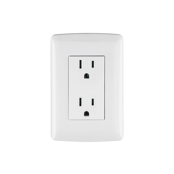 48130 - Contacto dúplex aterrizado, color blanco, línea Italiana 