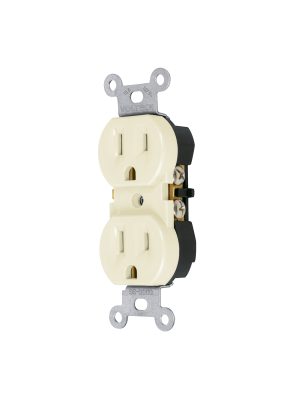 48311 - Contacto dúplex, 2 polos 3 hilos, Standard, granel, marfil