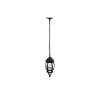 47297 - Arbotante tipo farol tradicional colgante p/exterior, negro