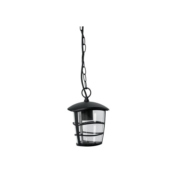 45094 - Arbotante tipo farol moderno colgante para exteriores, negro