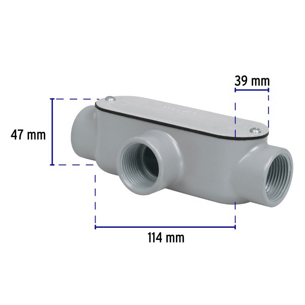 46981 - Condulet 1' conexión tipo T, Volteck