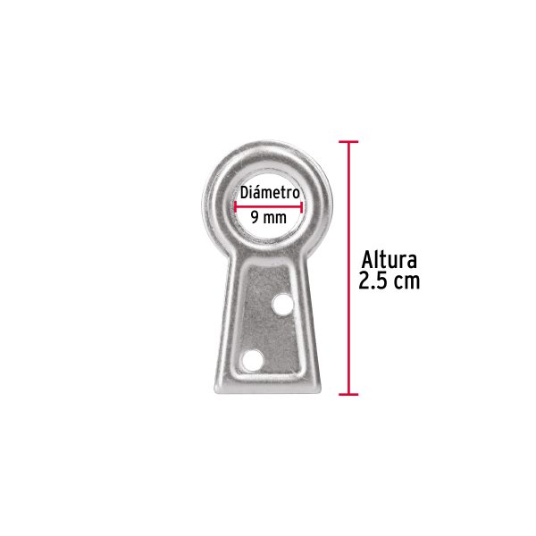 44910 - Bolsa con 100 colas de pato #1, 2.5 cm altura, 6.3 mm ojillo