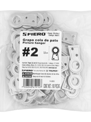 COLPA-2E1.jpg 44911 - Bolsa con 100 colas de pato #2, 3.5 cm altura, 9 mm ojillo