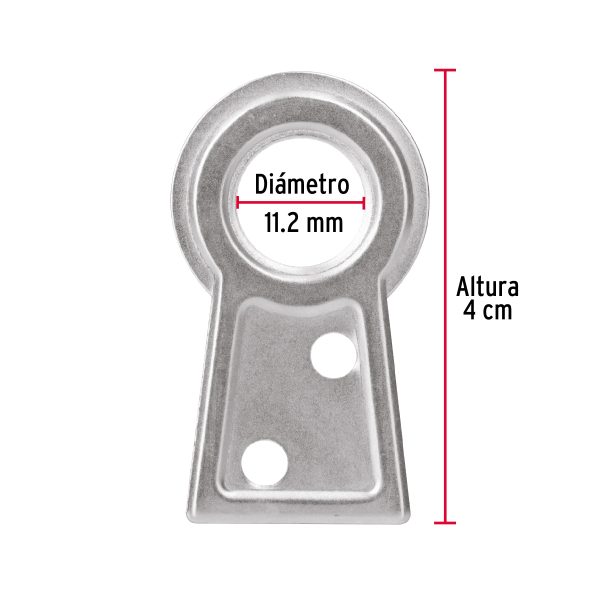 44912 - Bolsa con 100 colas de pato #3, 4 cm altura, 11.2 mm ojillo