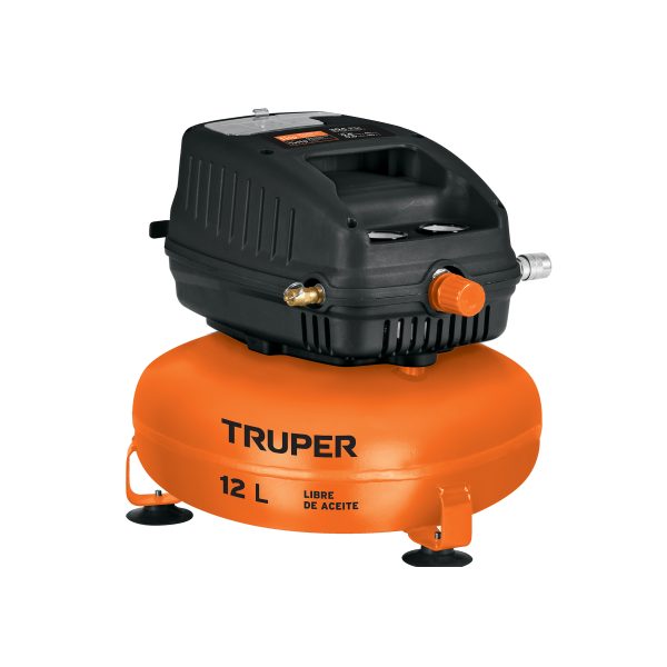 13824 - Compresor libre de aceite, 12L, 1HP, 127V, TRUPER