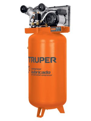 15657 - Compresor lubricado, de banda, 180L, 4HP, vert, 220V, TRUPER