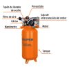 15657 - Compresor lubricado, de banda, 180L, 4HP, vert, 220V, TRUPER