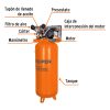 19366 - Compresor lubricado, de banda, 240L, 4HP, vert, 220V, TRUPER