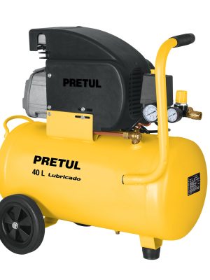 23066 - Compresor lubricado, 40L, 3HP, horizontal, 127V, PRETUL