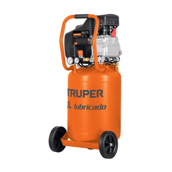 19360 - Compresor lubricado, 50L, 3-1/2HP, vertical, 127V, TRUPER