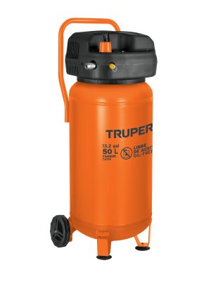 13847 - Compresor libre de aceite, 50L, 3HP, vertical, 127V, TRUPER