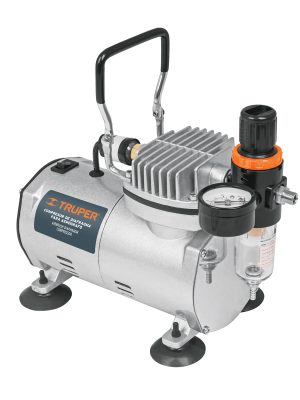 17247 - Compresor libre de aceite, para aerografo,1/5HP,127V, TRUPER
