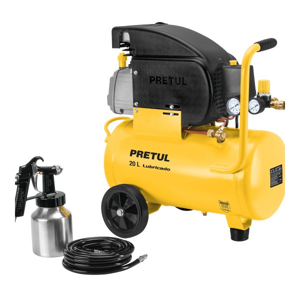 24357 - Kit Compresor lub, 20L, manguera y pistola baja,127V, TRUPER