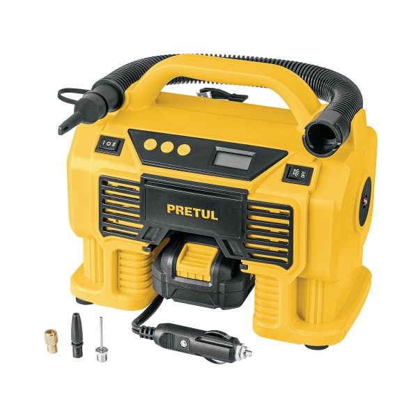 29073 - Inflador/soplador para auto, 20V, 1 batería 2Ah, PRETUL