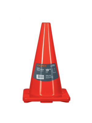 13120 - Cono de precaución de 45 cm de PVC, Truper