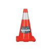 13121 - Cono de precaución de 45 cm de PVC con reflejante, Truper