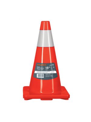 13121 - Cono de precaución de 45 cm de PVC con reflejante, Truper